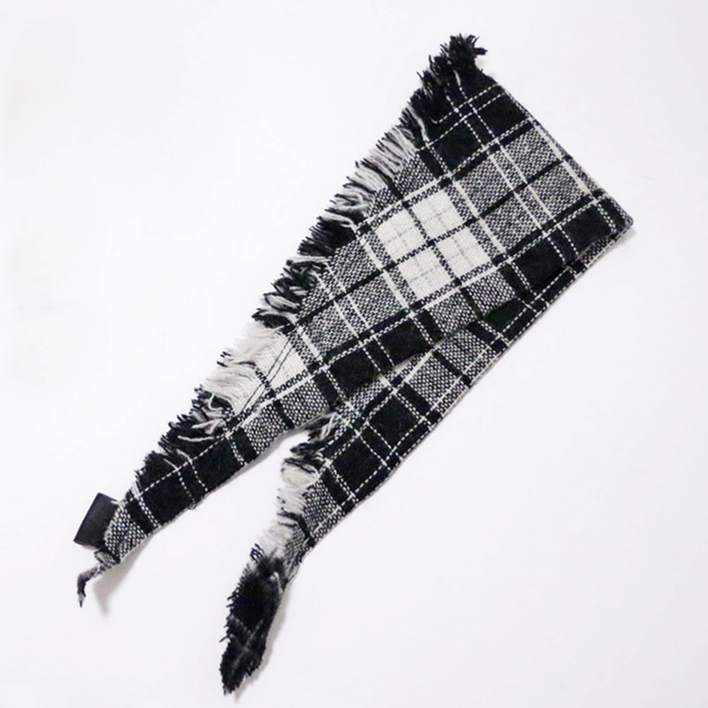 FRINGE CHECK SCARF