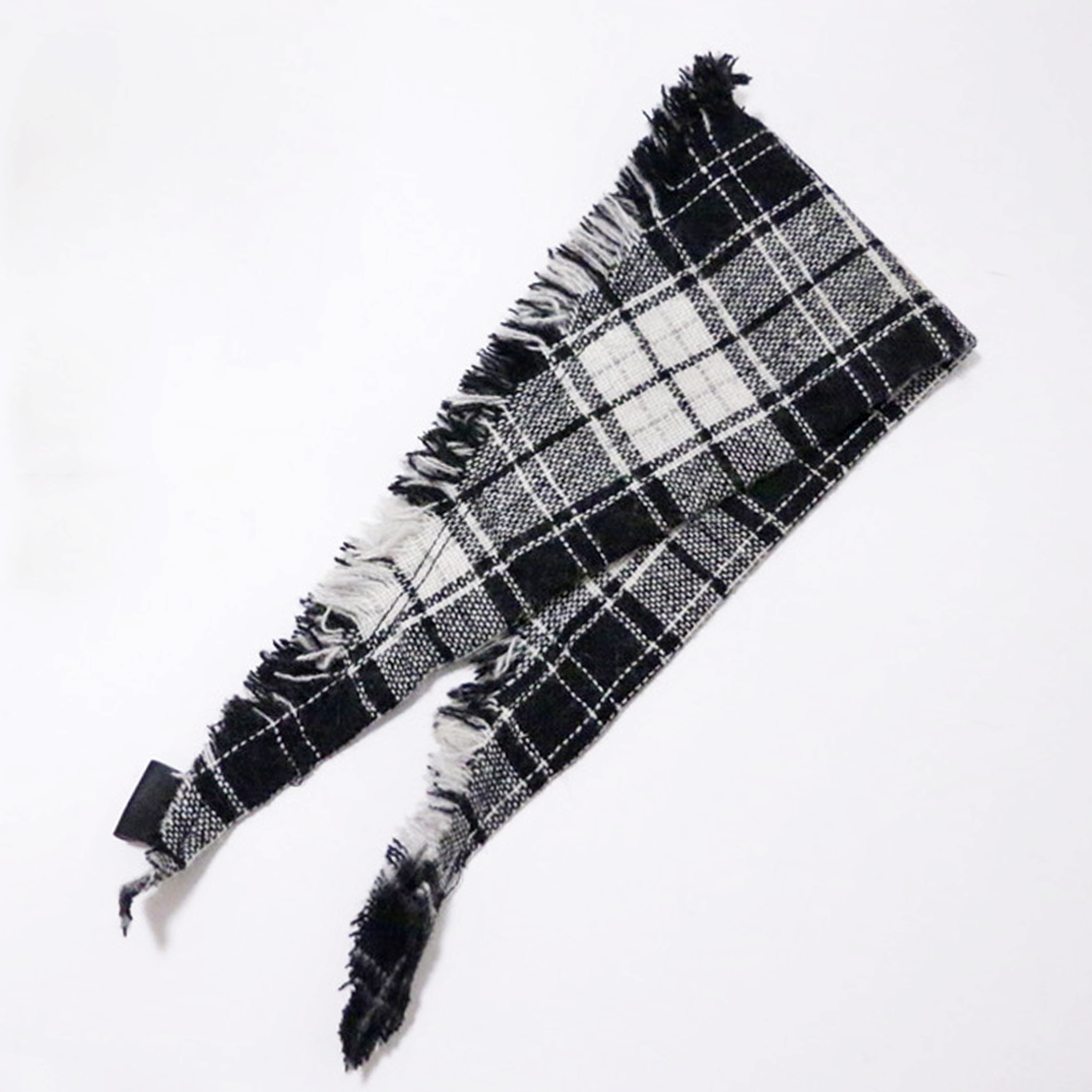 FRINGE CHECK SCARF