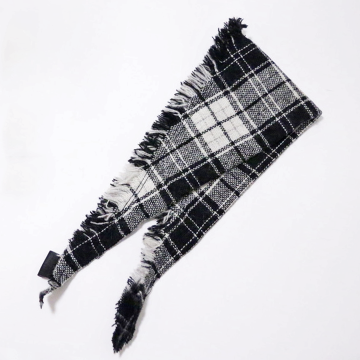 FRINGE CHECK SCARF